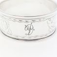 Sterling Silver Initial 'd' Napkin Ring - Ornate - Chester 1912 Antique (#99930) 3