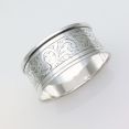 Sterling Silver Initial 'd' Napkin Ring - Ornate - Chester 1912 Antique (#99930) 4