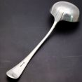 Antique Silver Plated Old English Pattern Soup Ladle (#99948) 2