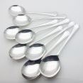 Grecian Pattern Set Of 8 Soup Spoons Silver Plated Epns A1 Sheffield (#99981) 2