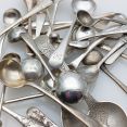 Bulk Lot 26x Sterling Silver Salt & Mustard Spoons - 123g (#99985) 2