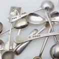 Bulk Lot 26x Sterling Silver Salt & Mustard Spoons - 123g (#99985) 3
