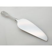 Fiddle Thread Shell Pattern Pie / Cake Server Silver Plated Handle Vintage (#100413) 3