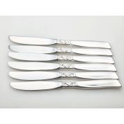Community South Seas Set Of 6 Dinner Knives Vintage (#100485) 2