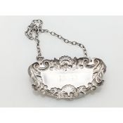 Sterling Silver Gin Decanter Label London 1969 (#100689) 3