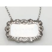 Sterling Silver Brandy Decanter Label London 1971 (#100691) 3