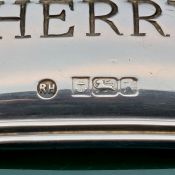 Sterling Silver Sherry Decanter Label Ray Hall Birmingham 1984 Vintage (#61343) 2