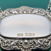 Sterling Silver Unnamed Decanter Ticket Bottle Label Laurence R Watson 1984 (#61792) 2