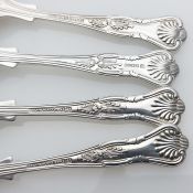 Kings Pattern 4x Tea Spoons Epns Silver Plated Vintage (#61923) 3