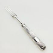 Gleaming Panel Reed Silver Plated Serving Fork Antique (#99545) 3