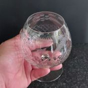 Beautiful Antique Brandy Balloon Cut Glass Victorian Antique (#99604) 2