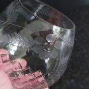 Beautiful Antique Brandy Balloon Cut Glass Victorian Antique (#99604) 3