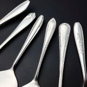6x Assorted Silver Plated Smaller Cake Servers - Epns - Vintage (#99670) 2