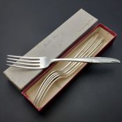 Community Carousel / Silver Flowers Set Of 6 Dinner Forks Silver Plated Boxed (#99735) 3