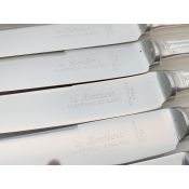 De Montfort Plate Set Of 6 Dinner Knives Silver Plated Handles Cutlery (#99991) 3
