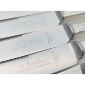 De Montfort Plate Set Of 6 Side/dessert Knives Silver Plated Handles Cutlery (#99992) 3
