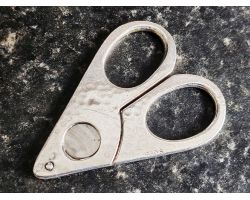 Vintage 930s Sterling Silver & Steel Cigar Cheroot Cutter (#100047)