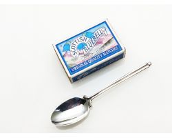 Sterling Silver Golfing Golf Spoon Walker & Hall Sheffield 1964 Boxed (#100108)