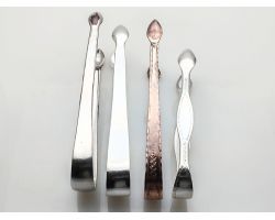 4x Old Sheffield Plate Sugar Tongs Antique Silver Plated (#100165)