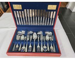 8 Settings 58pc Canteen Of Bead - Viners Parish Collection Silver Plated Cutlery (#100301)