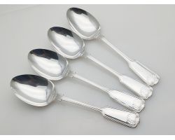 Fiddle Thread Shell Pattern Set Of 4 Tablespoons Epns Silver Plated Arthur Price (#100343)