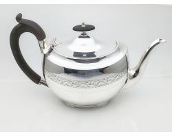 Gorgeous Antique Silver Plated Teapot L&w (#100438)