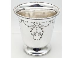 Gorgeous Victorian Indoor Planter Pot Holder Silver Plated Sheffield Antique (#100460)