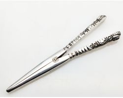 Sterling Silver Handled Glove Stretchers - Birmingham 1892 - Antique (#100610)