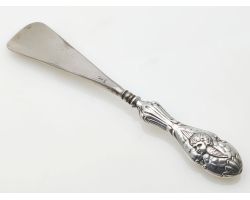 Sterling Silver Handled Reynolds Angels Cherubs Shoe Horn Chester 1906 Antique (#100613)