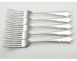 Dubarry Pattern - 5x Silver Plated Dinner Forks Epns A1 Sheffield Vintage (#100621)