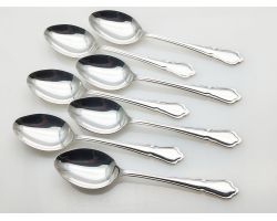 Dubarry Pattern - 7x Silver Plated Tea Spoons Epns A1 Sheffield Vintage (#100624)