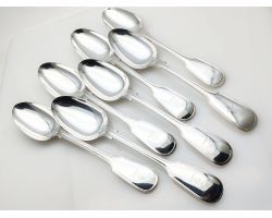 Super Quality Fiddle Thread Tablespoons Elkington 1851 Etc Silver Plated Antique (#100640)