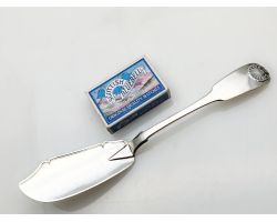 Perth Scottish Provincial Sterling Silver Butter Spreader Knife C. 1820 (#100647)