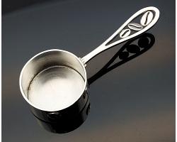 Small Brandy Warming Pan - Silver Plated - Vintage (#58439)