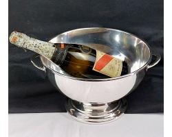 Vintage Wine / Champagne Cooler / Punch Bowl - Silver Plated (#59737)