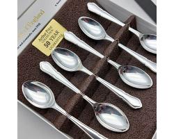 Arthur Price Dubarry Pattern Coffee Spoons - Silver Plated - Boxed - Vintage (#59849)