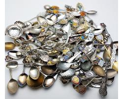 Bulk Quantity 108x Souvenir Spoons - Antique & Vintage - Silver Plated Etc (#59860)