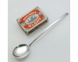 Sterling Silver Slender Handle Jam / Honey Spoon Birmingham 1909 Antique (#61849)