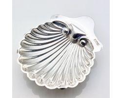 Sterling Silver 70g Clam Shell Butter Dish London 1900 Antique (#61905)