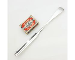 Old English Pattern Marrow Scoop - Antique Silver Plated (#99471)