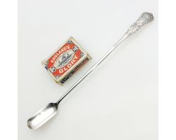Long Kings Pattern Marrow Scoop - Silver Plated - Antique Holmes & Edwards (#99473)