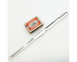 Double Ended Marrow Scoop - Silver Plated - Hutton - Antique (#99474)