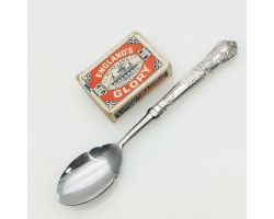 Queens Pattern - Sterling Silver Handled Jam Spoon Sheffield 1983 Vintage (#99497)