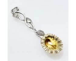 Stunning Yapp & Woodward Lily Spoon 1845 Sterling Silver Antique (#99504)