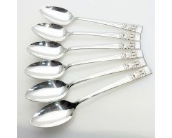 Community Hampton Court Coronation 6x Dessert Spoons Silver Plated (#99548)