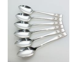 Community Hampton Court Coronation 6x Tea Spoons Silver Plated (#99549)