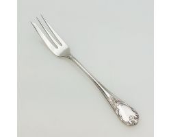 Christofle Marly Long Cake Fork - Silver Plated - Antique (#99558)