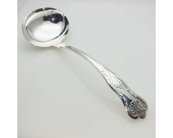 Kings Pattern Large Soup Ladle Silver Plated Epns A1 Vintage (#99561)