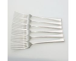 Harley Pattern - Garrard & Co - 6x Dinner Forks -  Epns Silver Plated Vintage (#99578)