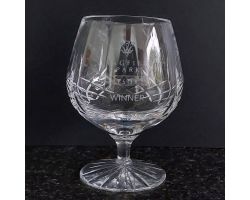 Lingfield Park Winner Trophy Crystal Brandy Glass Horse Racing (#99603)